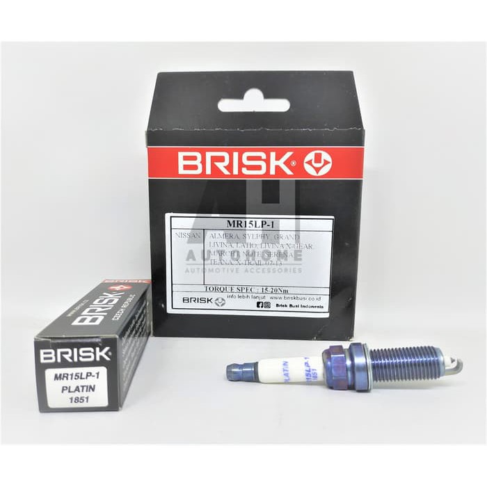 BRISK PLATIN - Busi Sienta Yaris Vios Altis DUAL VVT-i - MR15LP-1