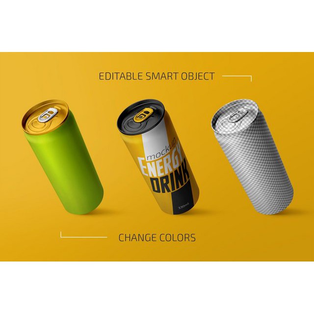 Drink Can Mockup Bundle - Photoshop