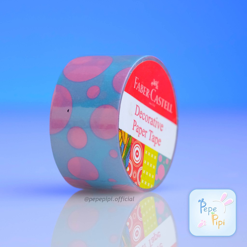 Washitape Faber Castell Decorative Tape Lakban Hias Bujo Solatip Motif Pattern Decor Book Washi