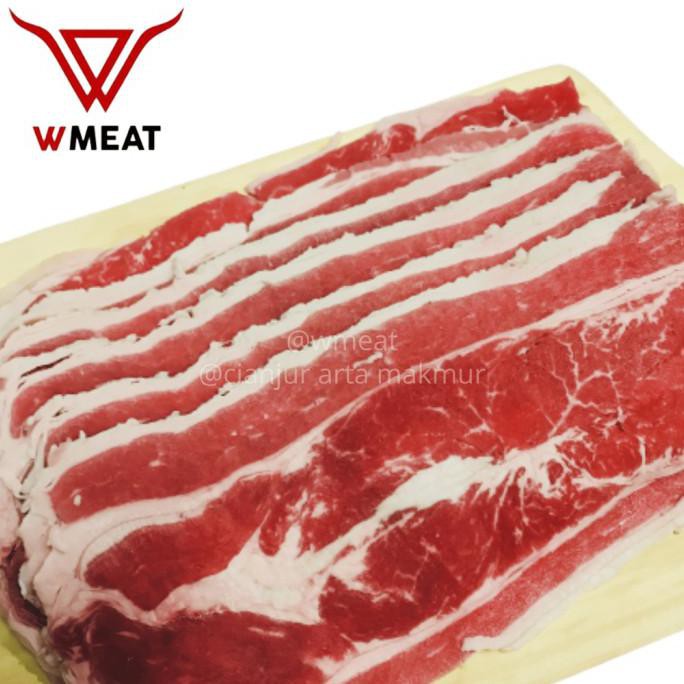 

Wmeat Premium Aus Slice Beef Teriyaki/Yakiniku (Less Fat) 1Kg Cutdifastore