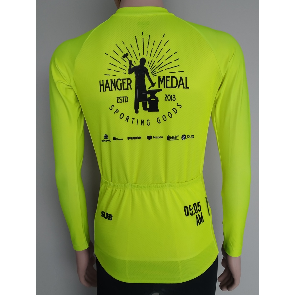 HANGERMEDAL NEONYELLOW SUB JERSEY SUB JERSEY SEPEDA 05 AM 05AM PANJANG