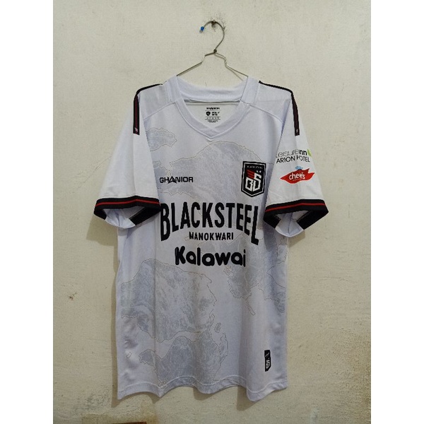 Jersey Blacksteel Manokwari FC Away PFL 2021 Original Suporter Ghanior