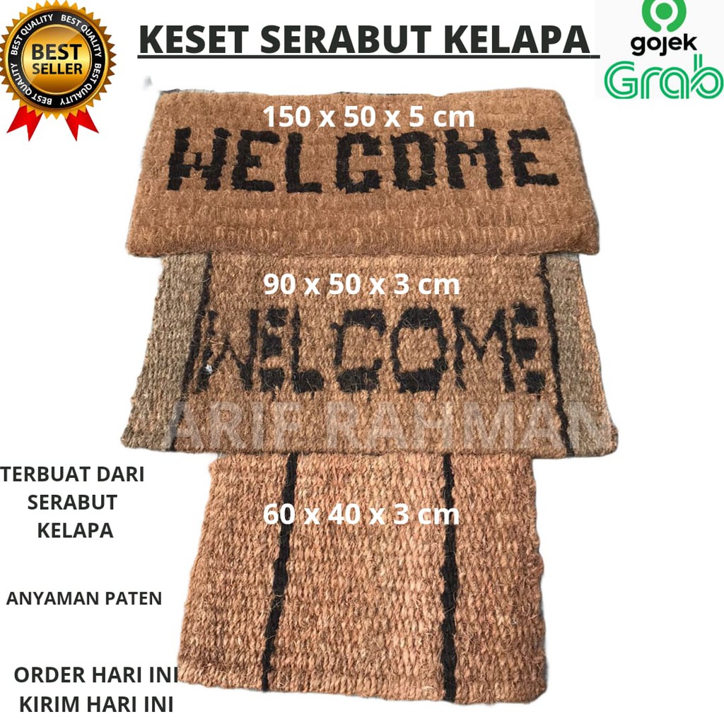 Keset Welcome Serabut Kelapa Small and Large