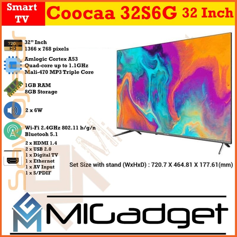 COOCAA 32S6G LED TV 32 inch ANDROID SMART TV
