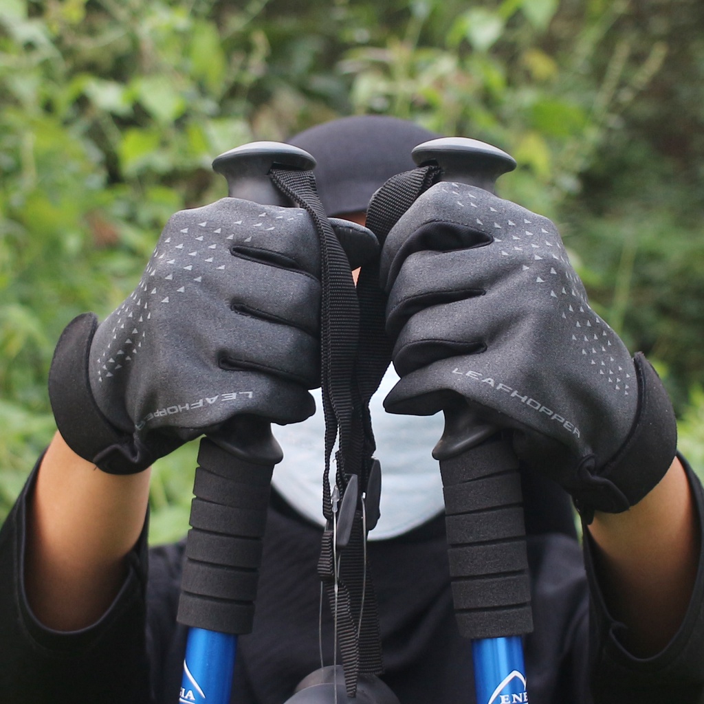 Sarung Tangan Outdoor Leaf Hopper - Sarung Tangan Gunung Waterproof - Sarung Tangan Motor - Sarung Tangan Full Finger anti slip