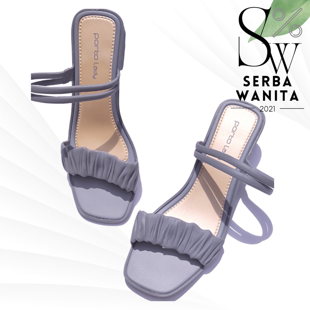 Sendal Wanita Karet Jelly 2023 Terbaru Porto Lady ZKS Sendal Jelly Tali Wanita Terkini Sandal Wanita Terbaru Sendal Jelly wedges