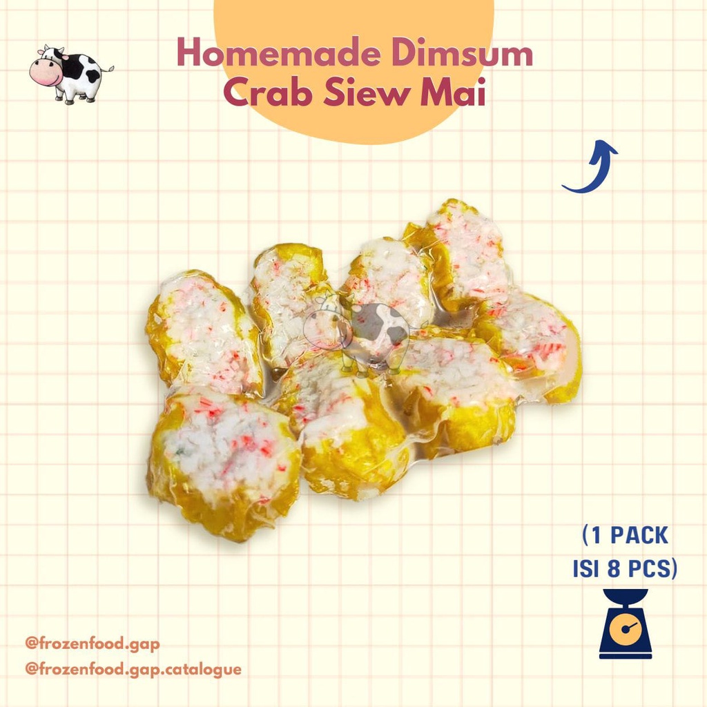 

HOMEMADE DIMSUM | CRAB SIEW MAI | FROZENFOOD.GAP