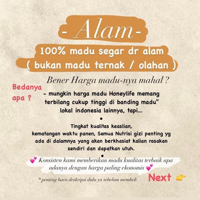 

MADU HONEY LIFE 640ML