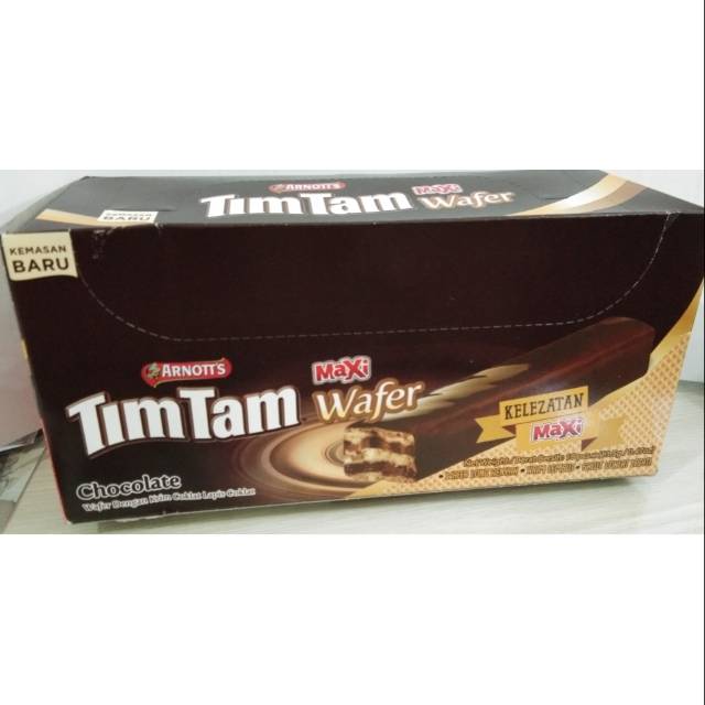 Timtam wafer maxi 1box (vanilla, coklat)