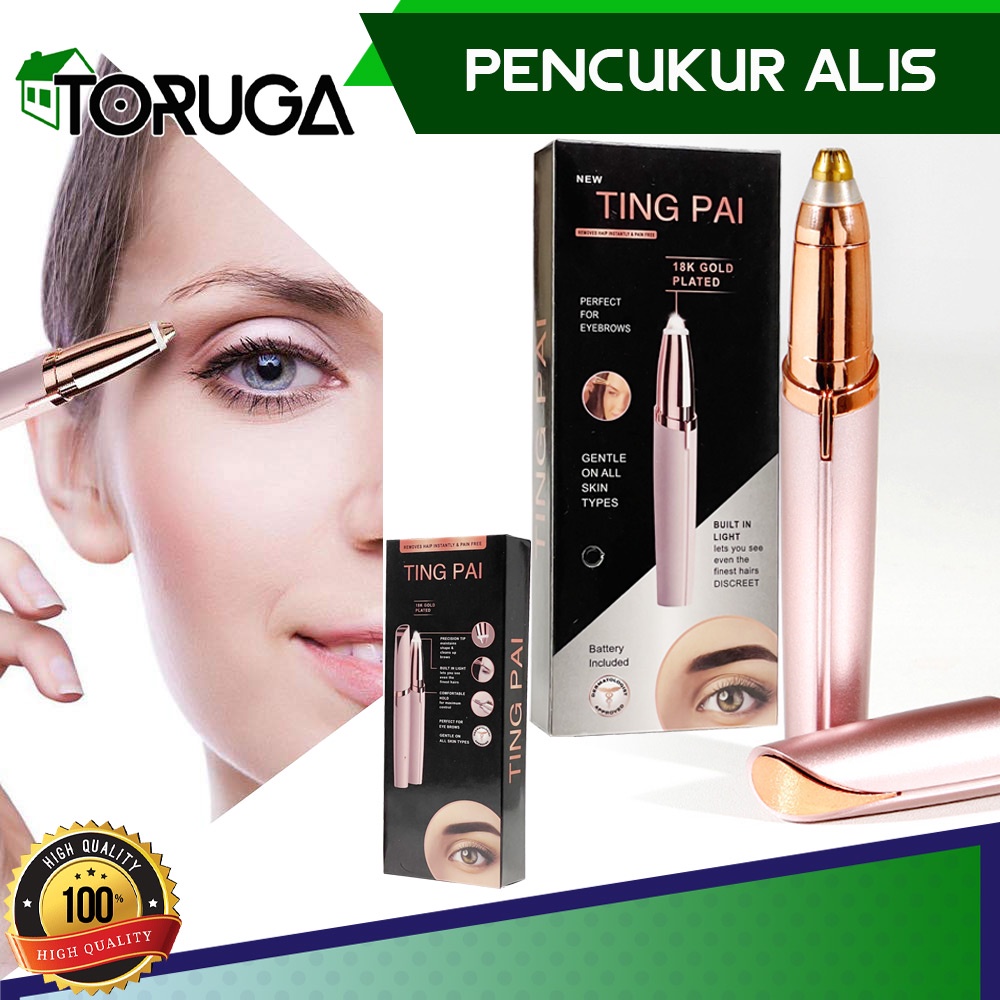 ALAT CUKUR ALIS BULU TANPA RASA SAKIT IMPORT ELEKTRIK MURAH PENCUKUR HALUS BESAR