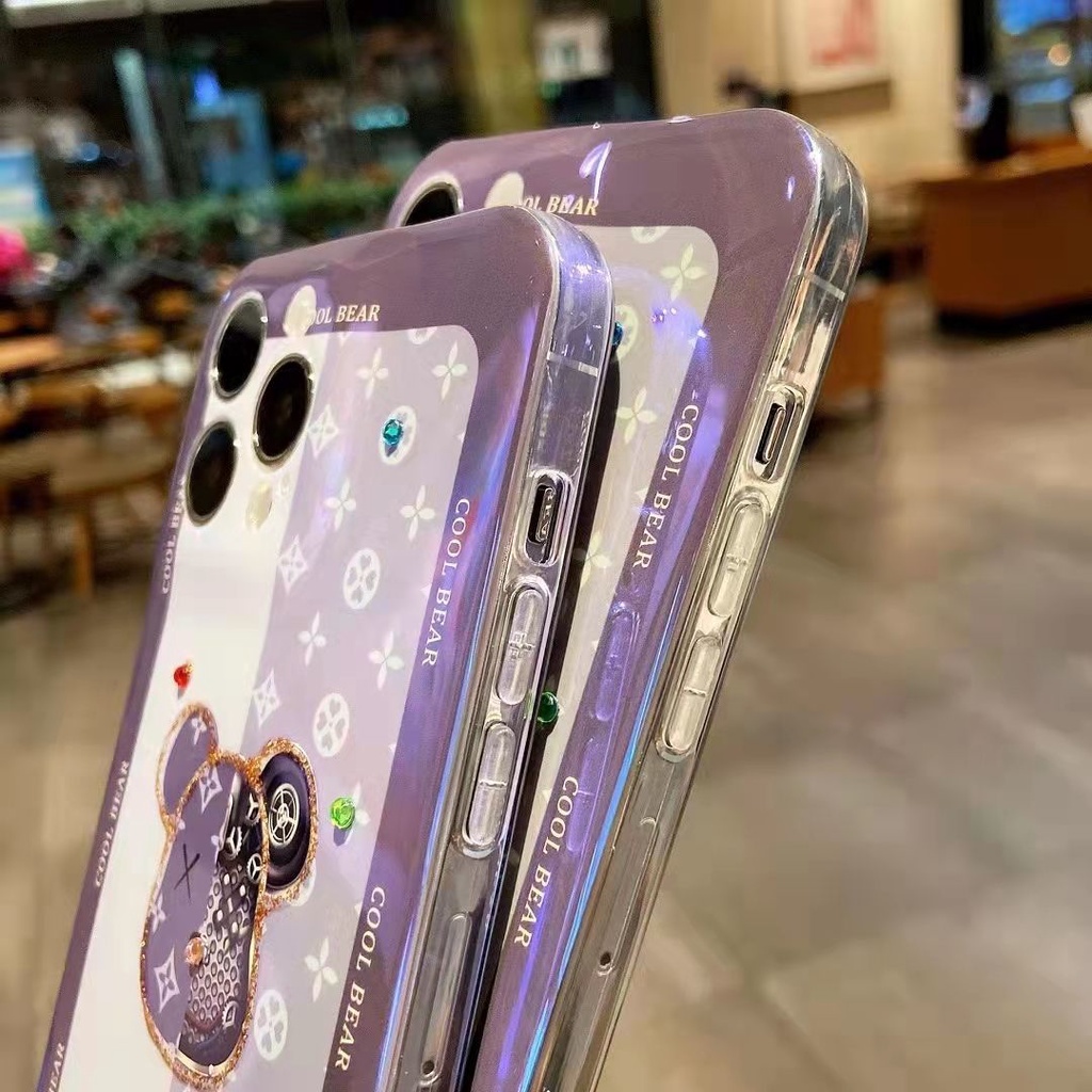 Soft Case Motif Beruang Lucu Untuk IPhone 11 11 Pro Max 12 12ProMax 7 8 Plusxs Xr Xsmax 1313pr 13promax Zspj