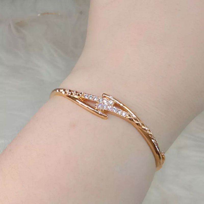 La Vienne - Aksesoris Perhiasan Gelang Bangle Titanium Wanita Anti Karat - Jihan