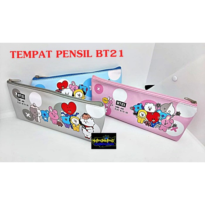 

Tempat Pensil/Kotak Pensil Resleting Model BTS/ BT21 Berkualitas Murah