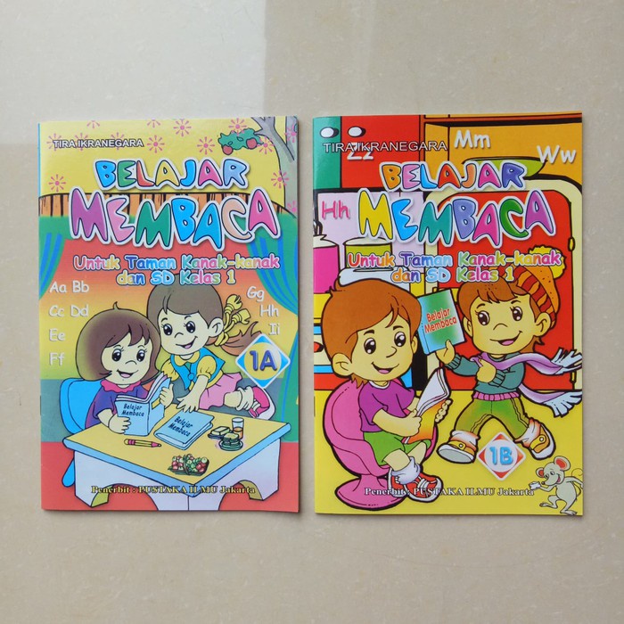 Buku Anak TK SD kelas 1, belajar membaca 1A 1B