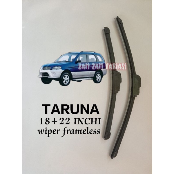 wiper kaca depan model banana frameless mobil taruna