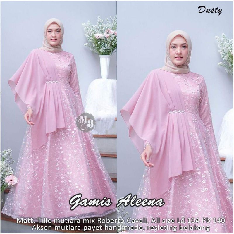 Aleena Maxy Gamis Kondangan Terbaru Gamis Pesta Cantik Gamis Brukat Remaja Aleena Dress Selendang Gamis Lebaran Anak Perempuan Gamis Kondangan Cantik Dress Muslim Terbaru Gamis Remaja Muslimah Seragam Pernikahan Outfit Bridesmaid Terabru