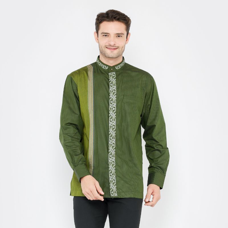 Baju Koko BHS Classic Single Hijau