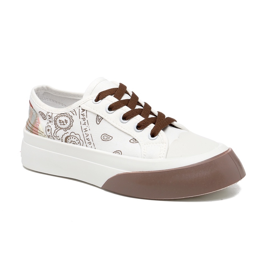 PVN Taeyong Sepatu Sneakers Wanita Sport Shoes White 103-Mirae - Brown