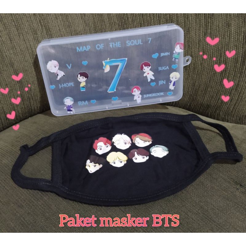 kotak box masker BTS tiny tan