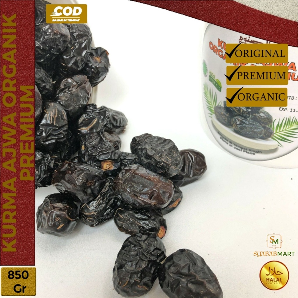 

Kurma AJWA Ember 850 Gram / Kurma Nabi Ember Premium Asli Madinah Duha Dates / Oleh Oleh Haji Umroh