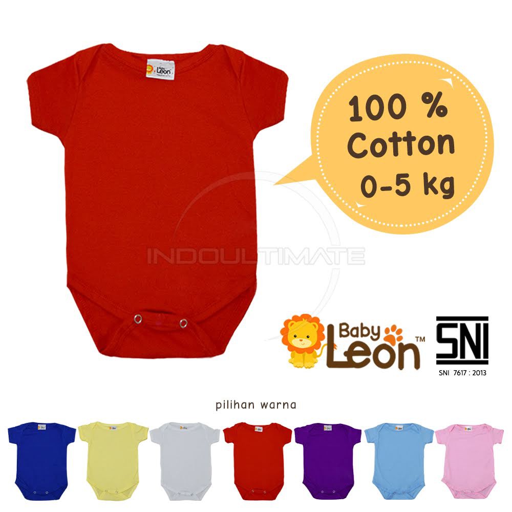 Baby Leon Baju Bayi 100% Katun Pakaian Kaos Baby Jumsuit Newborn Jumper Bayi Baru Lahir BC-01