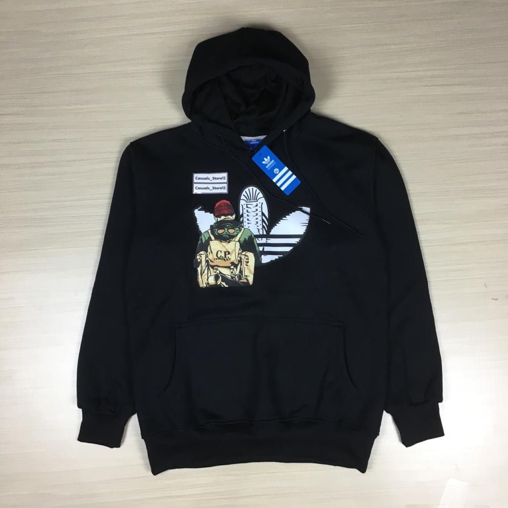 HOODIE ADIDAS CP COMPANY HITAM 1:1 MIROR ORIGINAL