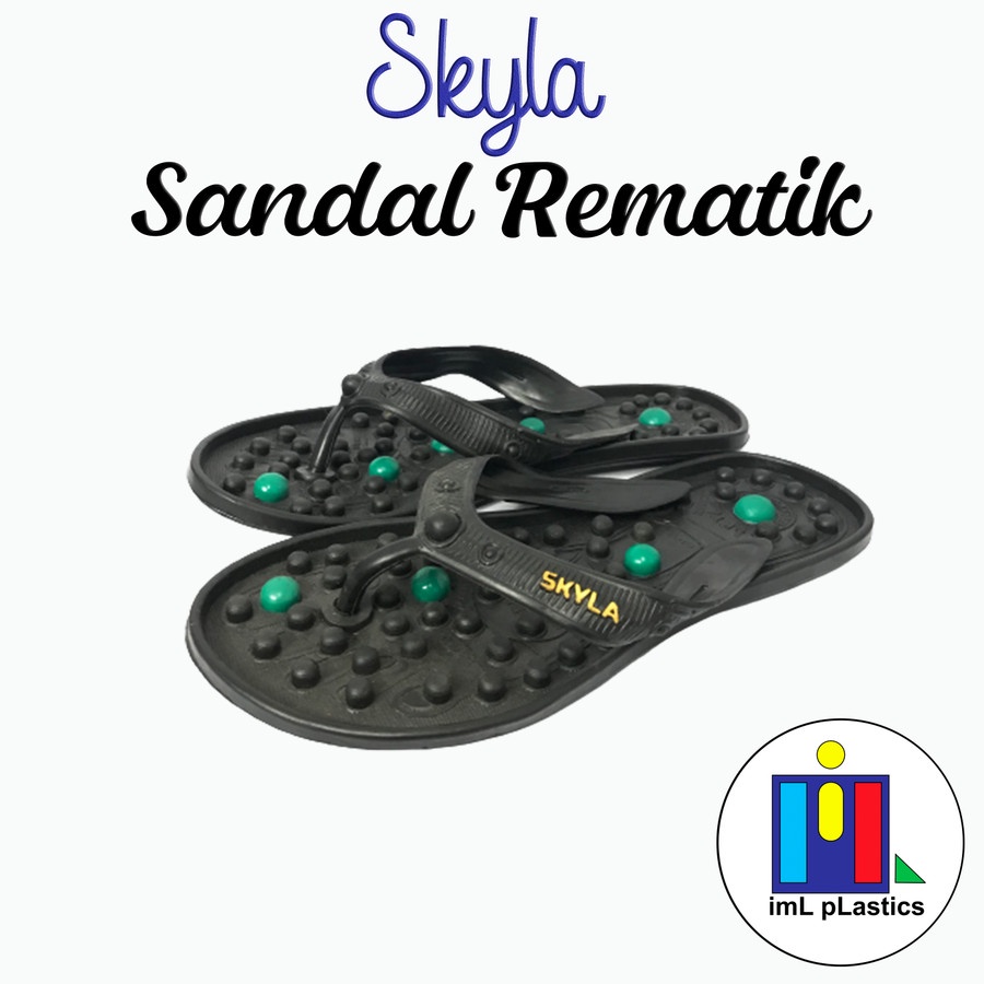 Sandal japit Refleksi sandal kesehatan REMATIK Penak Puntur sandal