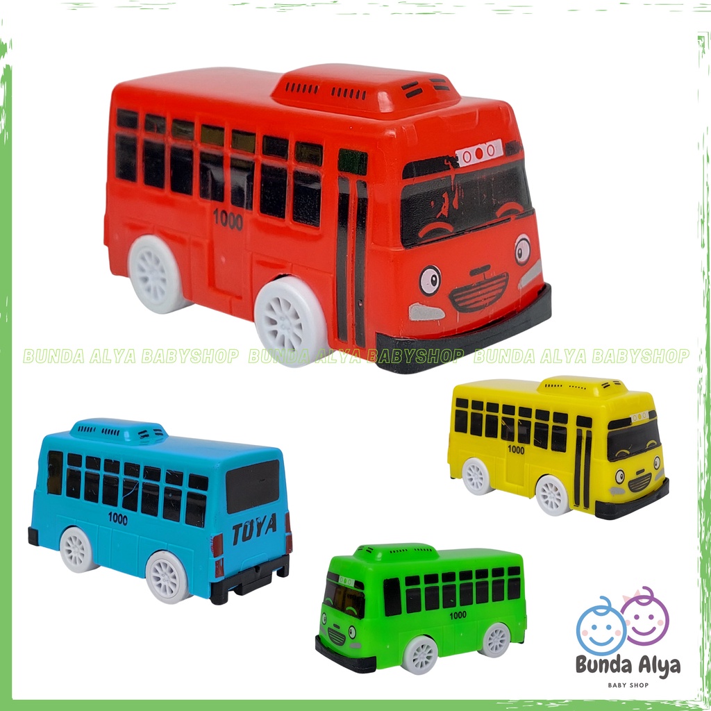 Mainan Anak Laki Bus Mini Isi 4 Pcs Mainan Edukasi Anak Bus 4 Warna Mainan Mobil Mobilan Anak Cowok SL