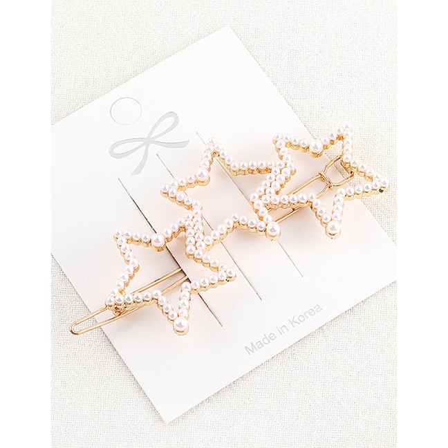 LRC Jepit Rambut Fashion Gold Small Love Hairpin Y61630