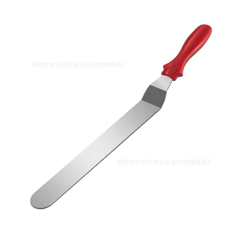 Spatula Bengkok Curve Knife Cake Pisau Poles Stainless