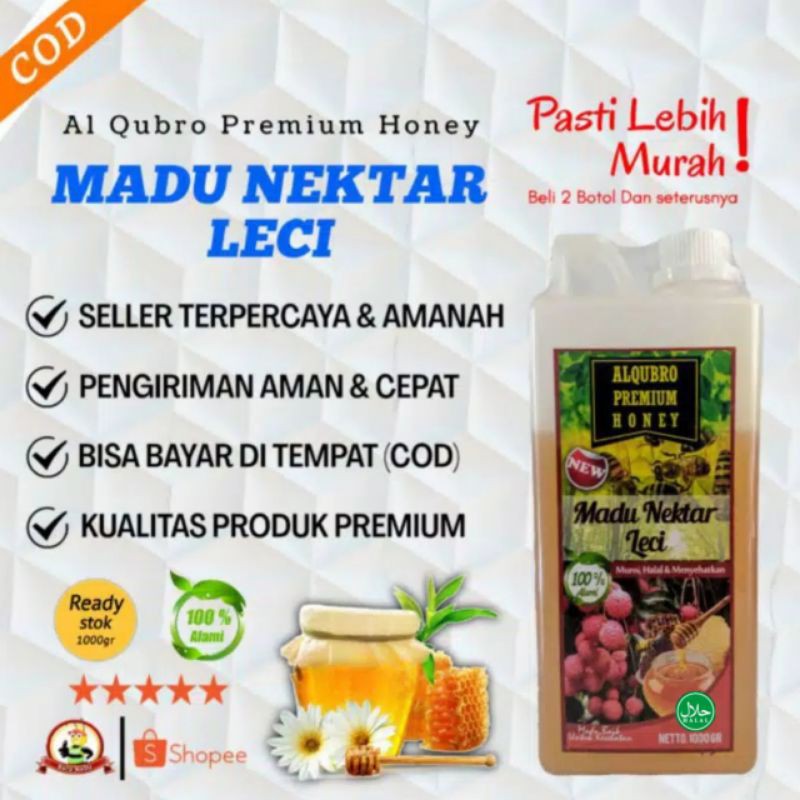 

Madu Asli Al Qubro Premium Madu Varian Nektar Leci