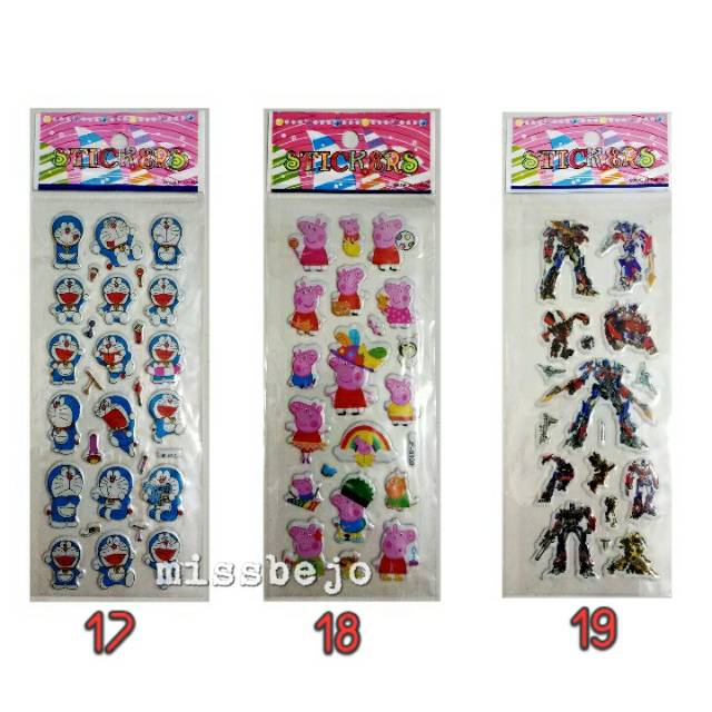 Sticker Anak Lucu Karakter Kartun - missbejo