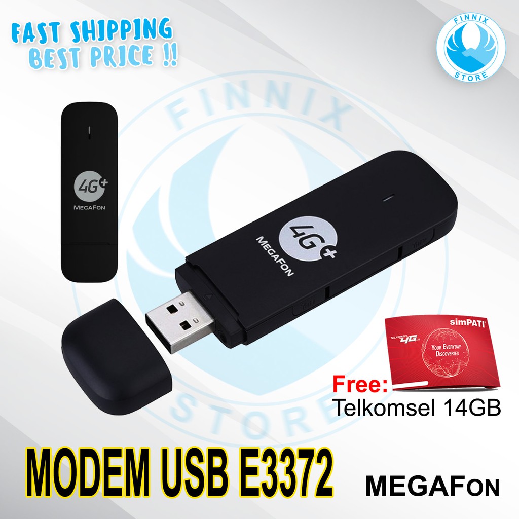 Modem USB Telkomsel 4G LTE 3372 Megafon Unlocked All Operator