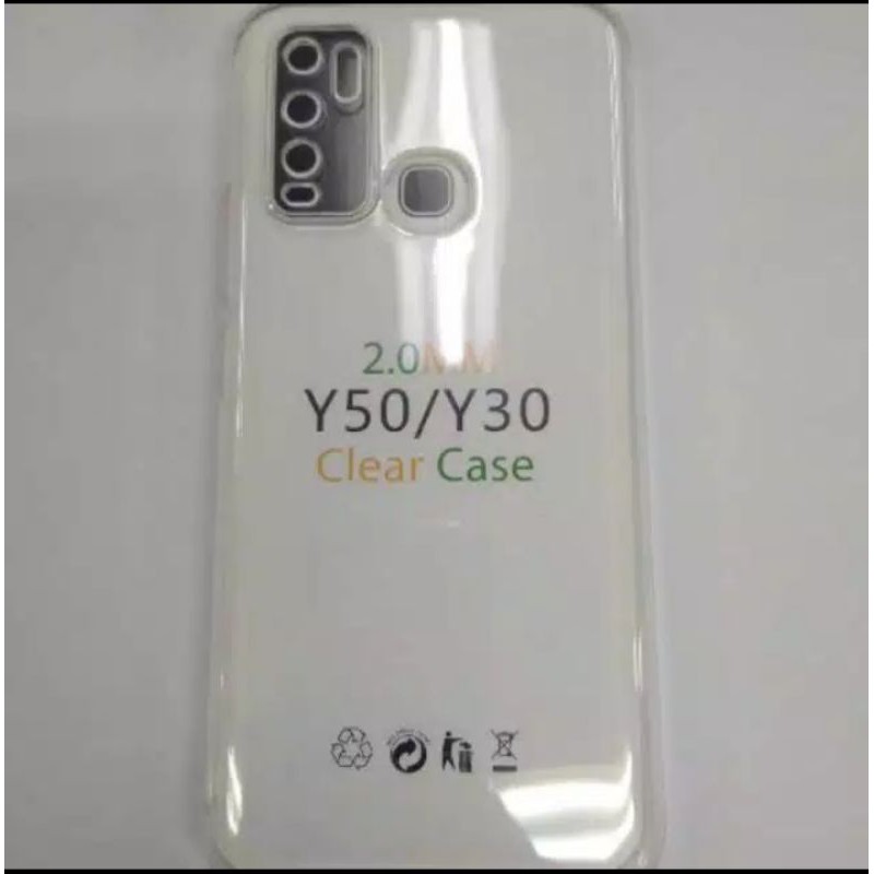 Silicone case jelly Vivo Y30 /Y30i /Y50 bening transparan