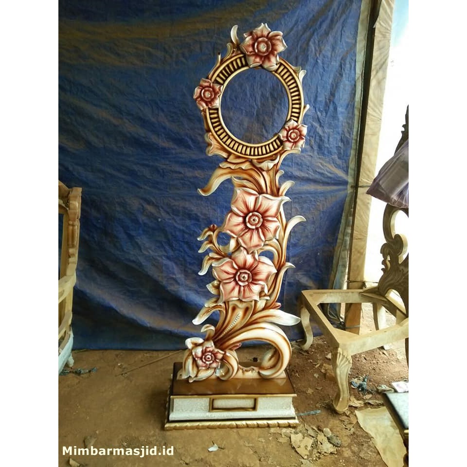 Jam Hias Ukiran Jati Jepara Almari Jam Hiasan Jati Minimalis Murah