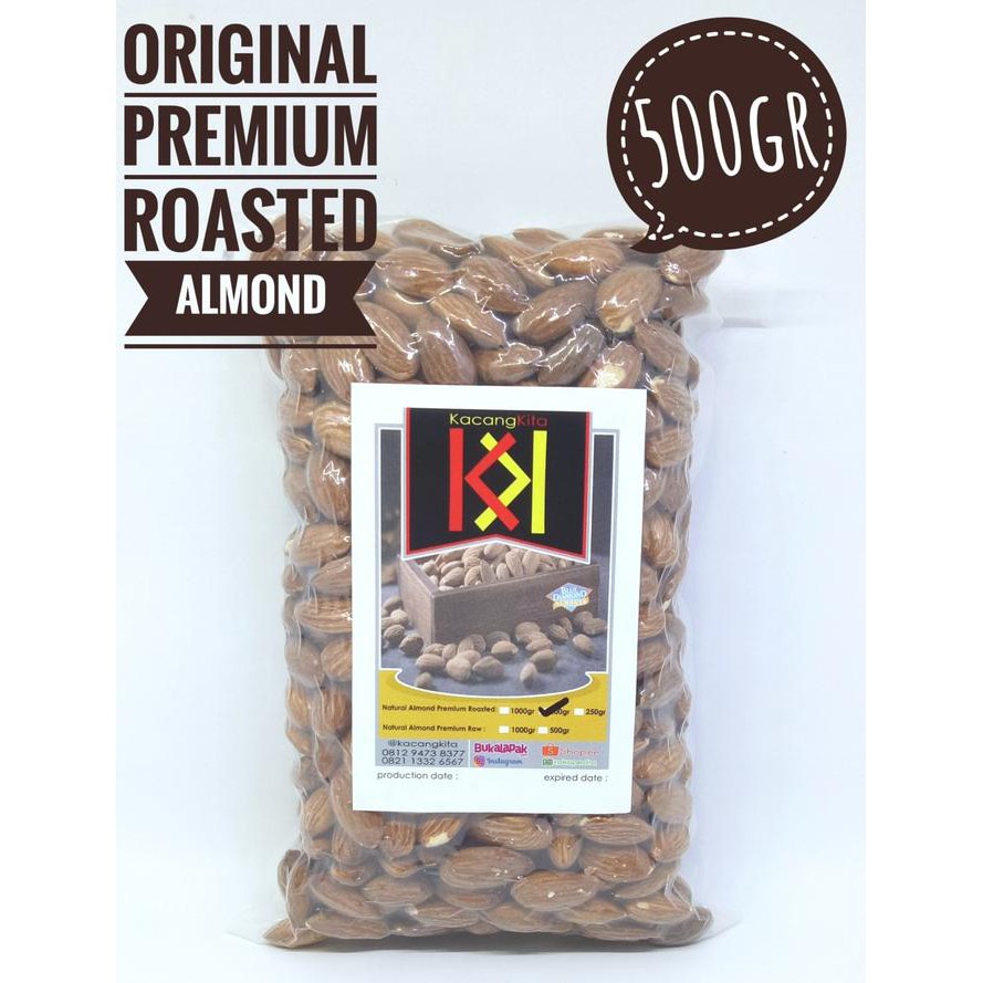 

Chasback Kacang Almond Premium 500Gr Terlaris