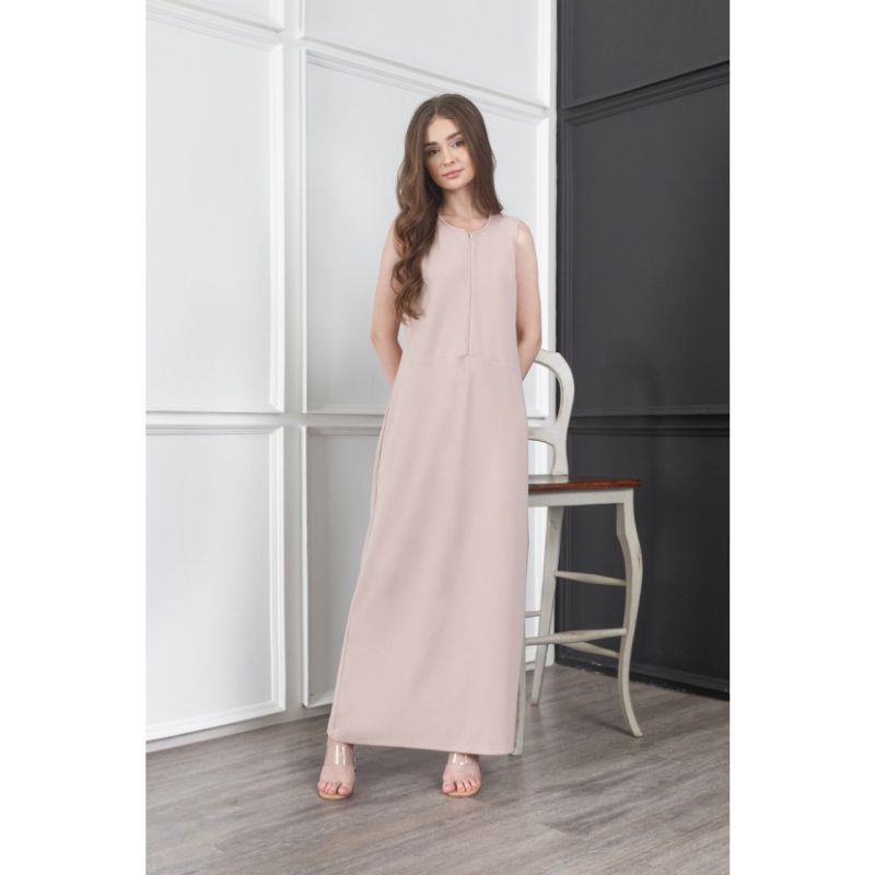 laura dress busui 132cm &amp; 115cm loose dress inner dress casual dress santai