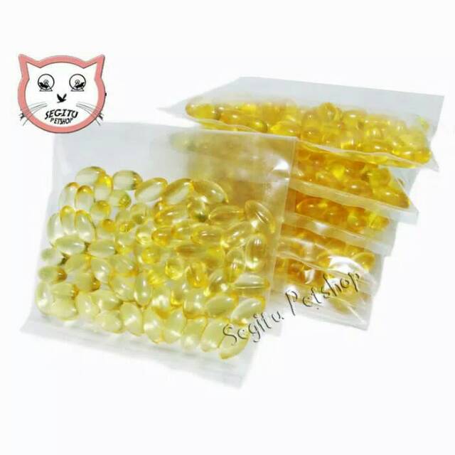 Minyak Ikan Vitamin Kucing kemasan ulang 40 Pcs