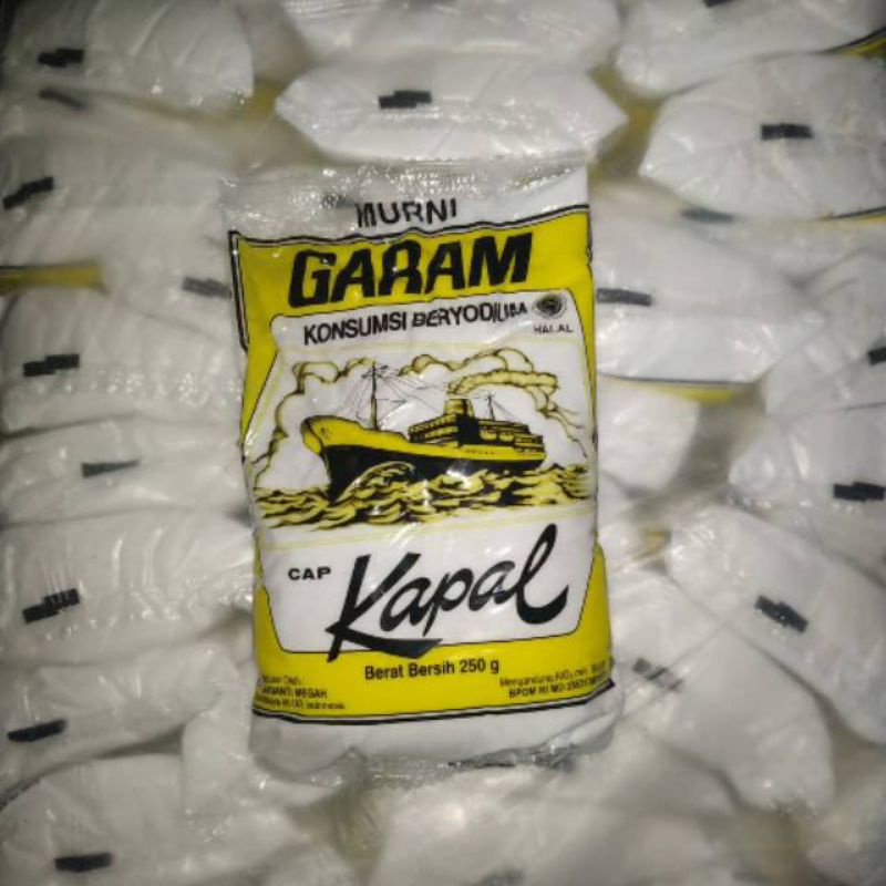 

[promo] GARAM CAP KAPAL 250gr murni beryodium