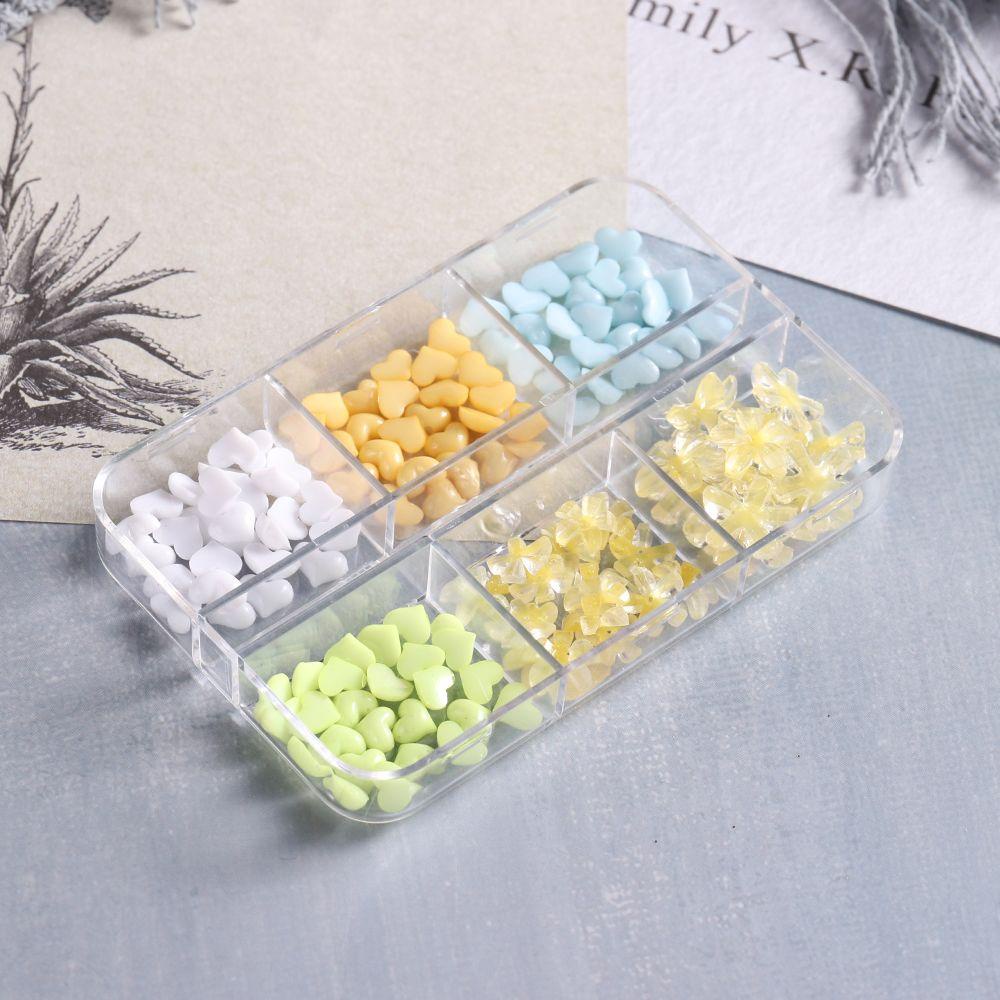 Mxbeauty Bunga Nail Art Perhiasan Lucu Fashion Kuning Bunga Manicure Resin Caviar Beads Kristal Hiasan Kuku