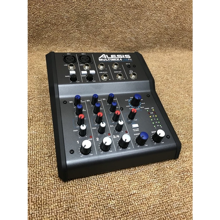 Alesis MultiMix4 USB FX 4channel mixer with usb audio interface & efek