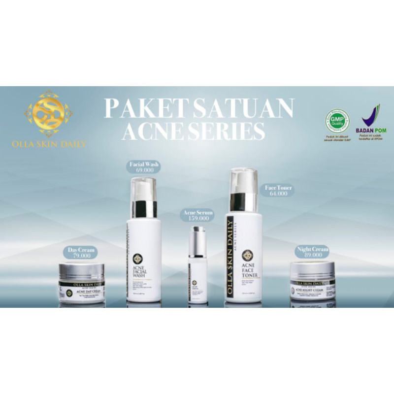 Olla Skin Daily - Acne Series || Free Pouch & Bandana Rajut Import/Parfum