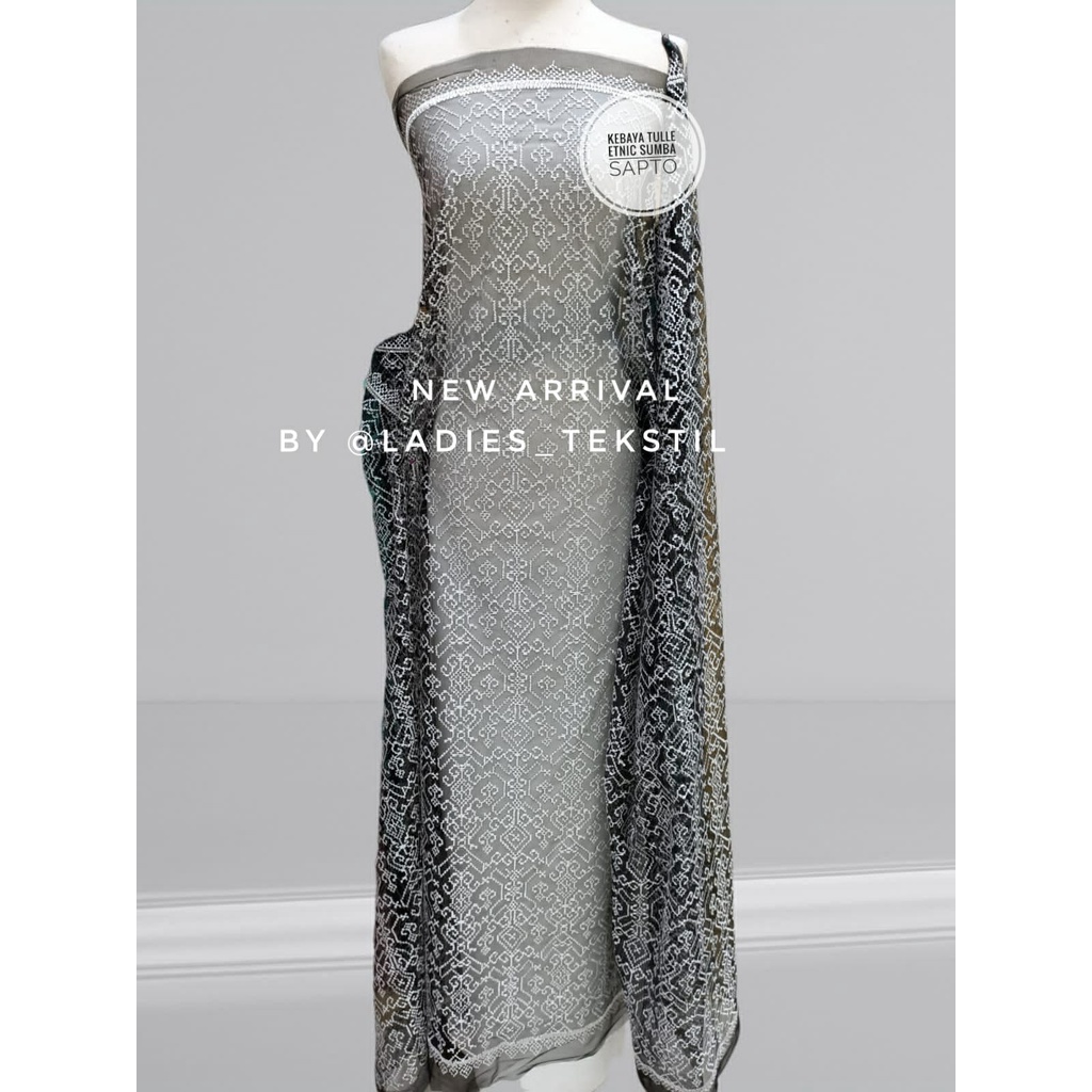 KEBAYA / TULLE ETNIC SUMBA SAPTO (harga per 1/2meter)
