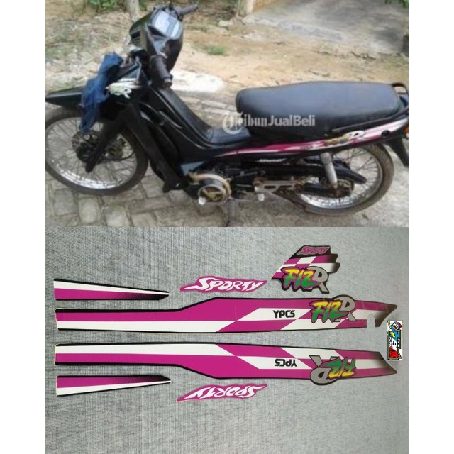 STIKER STRIPING LIS YAMAHA FIZ R 1997 PINK