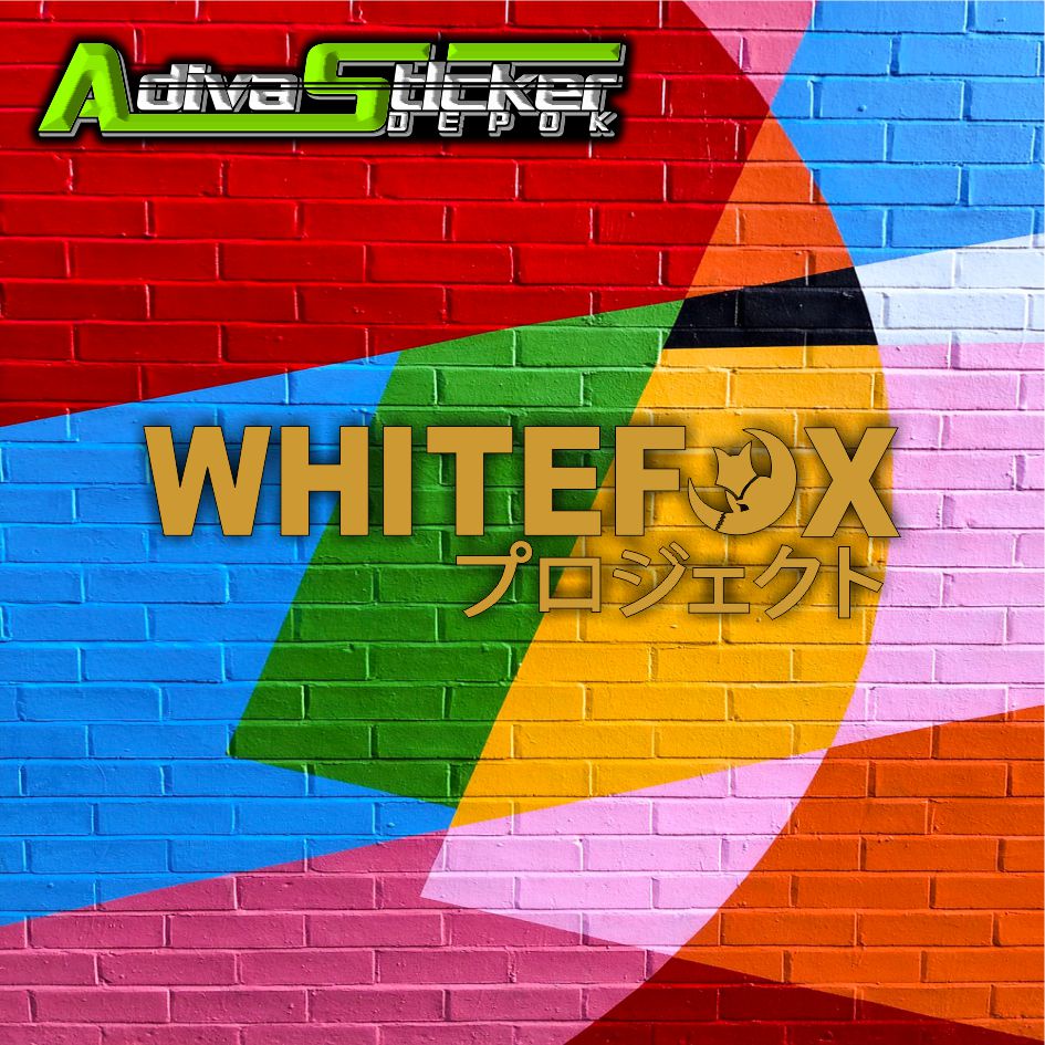 Stiker white Fox Sticker WHITEFOX A