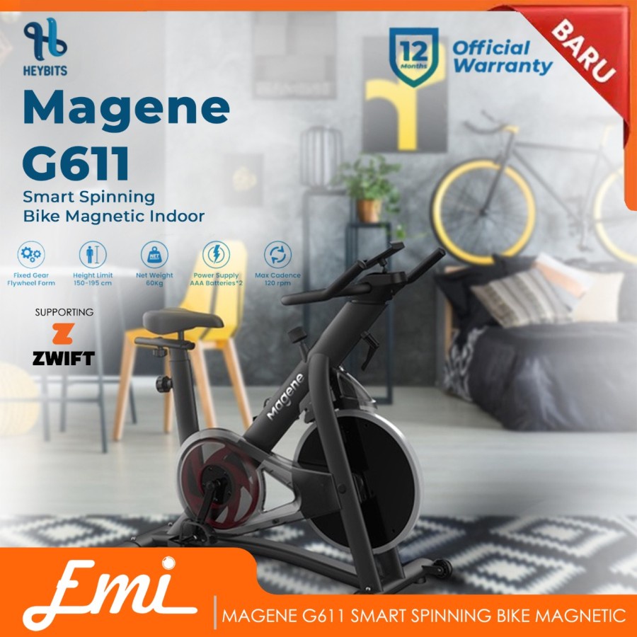 Magene G611 Smart Spinning Bike Magnetic Indoor Sepeda Statis Fitness