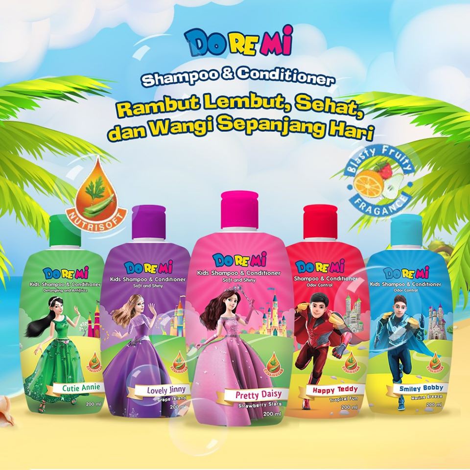 ★ BB ★ Doremi Kids Shampoo Conditioner Anak 200ml - Doremi Kids Shampoo Hijab 180ml