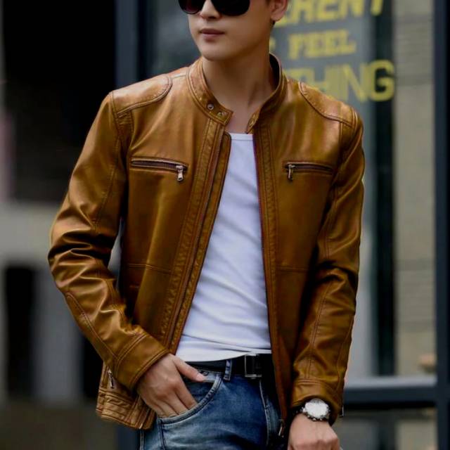 Jaket Kulit Bikers predator Bandung