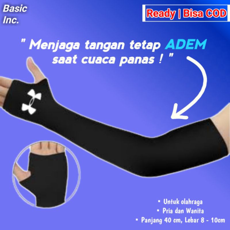 Manset Handsock Tangan Aksesoris Olahraga Bersepeda Dekker Stocking Lengan Untuk Pria Dan Wanita