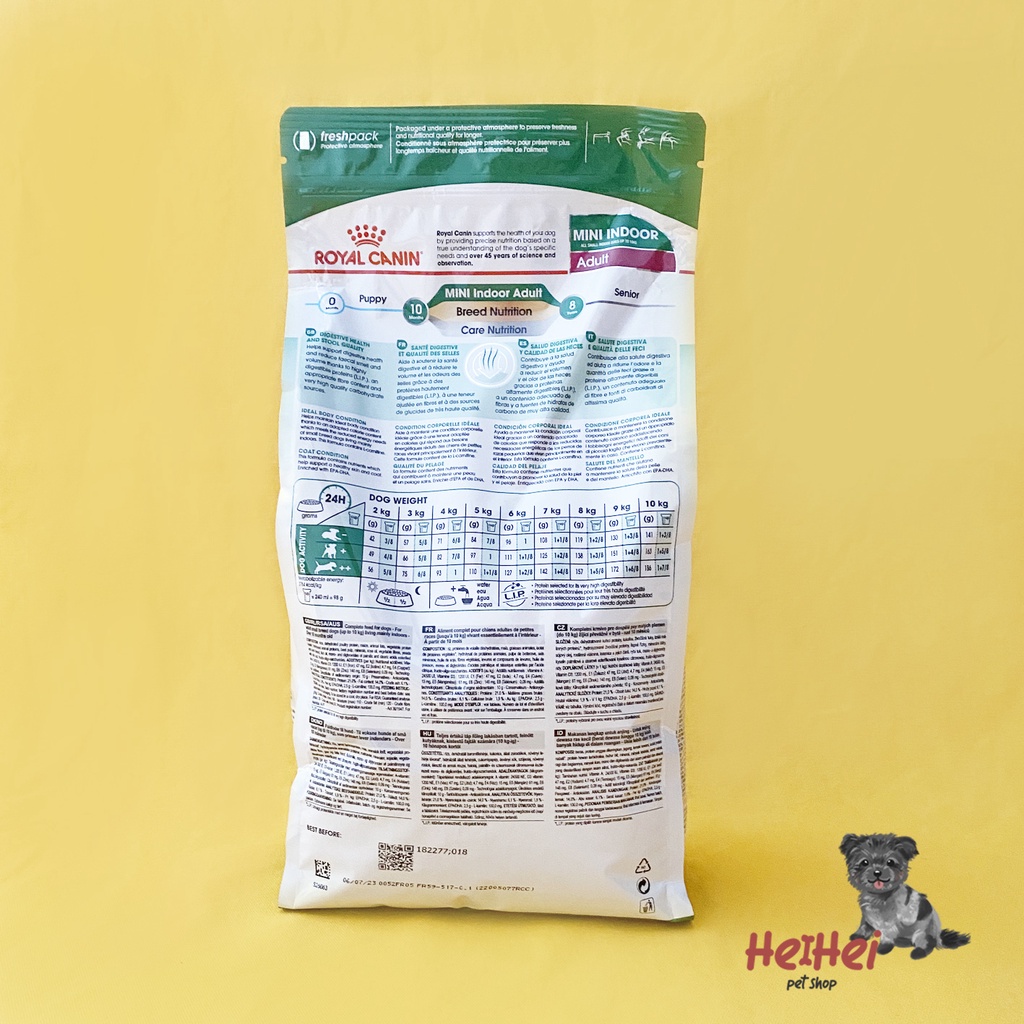 Royal Canin Dog Adult Mini Indoor Dryfood 1,5 kg - Makanan Anjing Dewasa Small Breed Dryfood Dogfood